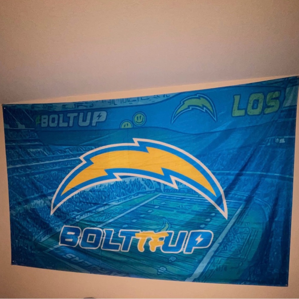 Los Angeles Chargers 100” x 80” Custom tapestry